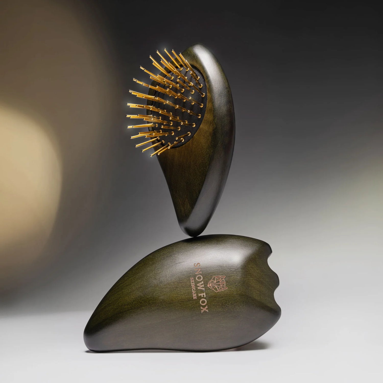 Snow Fox Skincare Gua Sha Brush & Massager: Ghost Edition